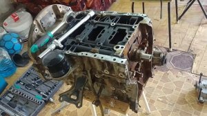 Сборка двигателя G4KD часть1