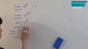 lim n^1/n = 1
