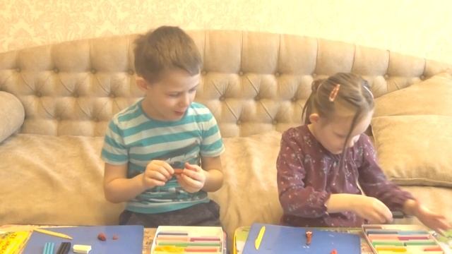 Лепка из пластилина | Лепим немецкую овчарку и скрепышей | Магнит смотреть онлайн