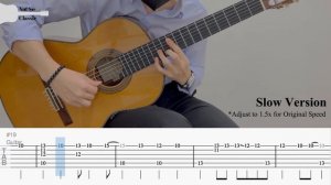 Careless Whisper - Geroge Michael | Fingerstyle Guitar TAB (Slow & Easy) | Learn in 5 minutes
