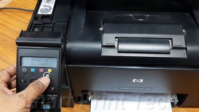 Remove or Replace Toner Cartridges on HP Pro M175a Color Laserjet Printer смотреть онлайн