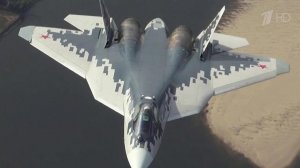 Эксклюзивные кадры с новейшего истребителя пятого поколения Су-57
