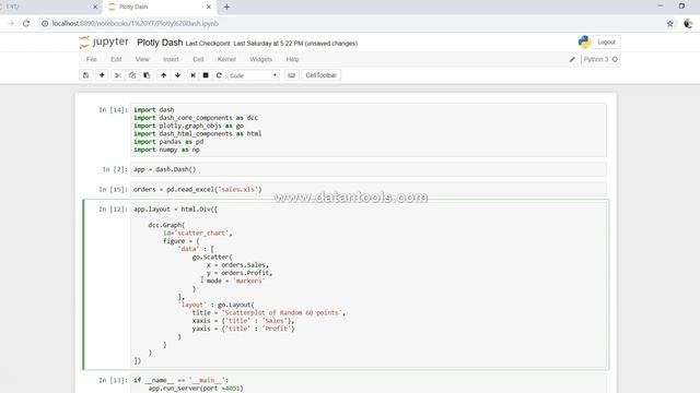 Creating Real time chart form Pandas Dataframe in Plotly Dash | Plotly Dash Tutorial Part -8