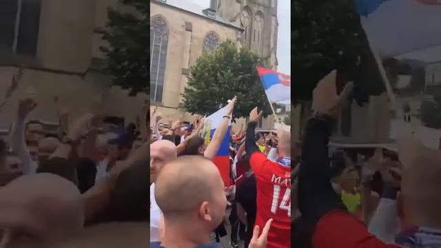 🇷🇺❤️🇷🇸⚡«Владимир Путин!» Сербские футбольные фанаты.⚡
