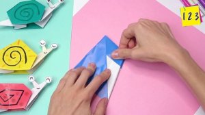 DIY paper toys | ORIGAMI SNAIL