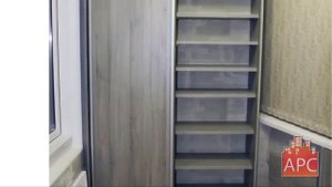 Стеллаж, шкаф-купе и откидной столик для лоджии на заказ