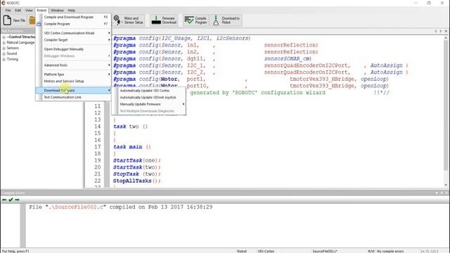 Знакомимся с RobotC #3 О Роботах Vex EDR!