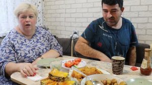 МУКБАНГ Приготовили вкусную еду и ужинаем вместе.
