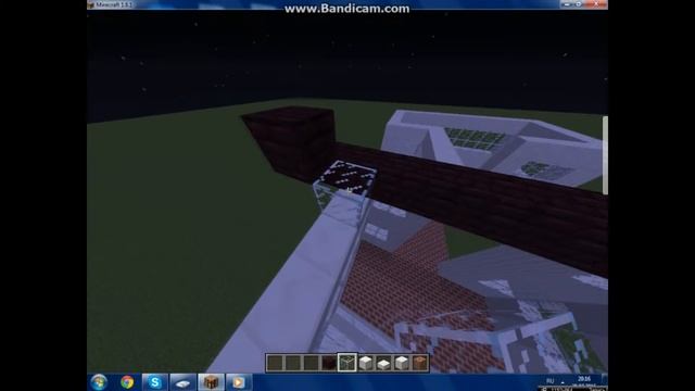 Строим Красивый дом в MineCraft (Крыша дома)