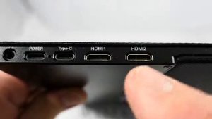 Wimaxit m1331c портативный usb c hdmi монитор ультра двойной вход рабочий игровой тип дорожный