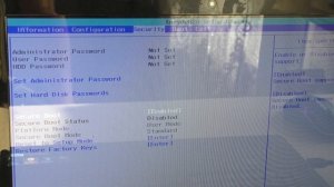 Безопасная загрузка SecureBoot настроена неправильно на ноутбуке Lenovo