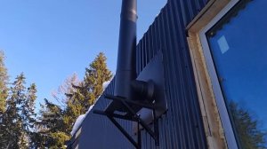 Установка печки - камина и дымохода своими руками. Печка "Сибирь".