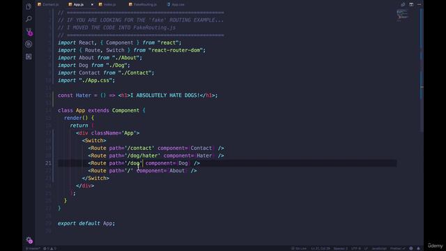 20 - React Router смотреть онлайн
