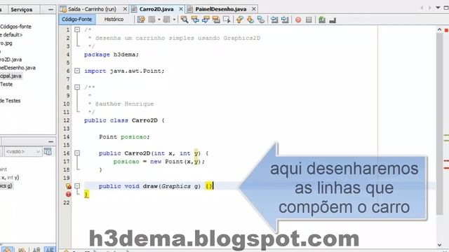 Desenhando um Carrinho em Java - Parte I смотреть онлайн
