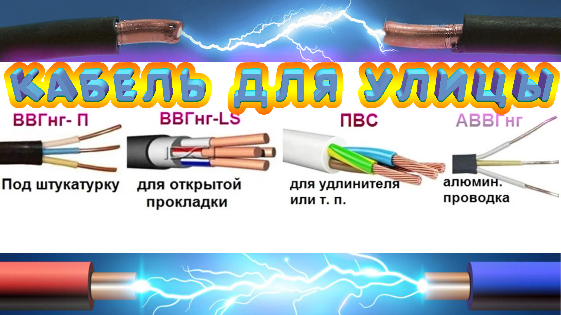 Какой провод использовать для удлинителя Какой кабель выбрать и как прокладывать кабель на улице, по воздуху, по стенам з