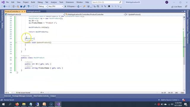 Test ASP.NET Core Web API using PostMan смотреть онлайн