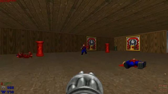 Doom 2 Hell on Earth - MAP31 Wolfenstein (Secret Level) - UVMAX 100% Secrets 60fps Uncommented смотреть онлайн