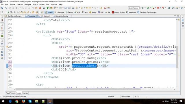 Building eCommerce Store Using Spring MVC and Spring Data JPA in Spring Boot - Part 7 - Cart смотреть онлайн