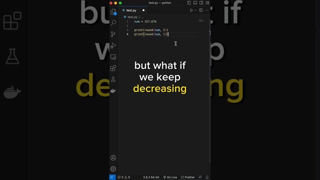 Python ROUNDING Trick!! #python #programming #coding