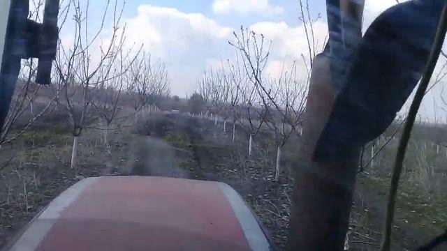 опрыскивания сада абрикоса с трактором Беларус 921.3 смотреть онлайн