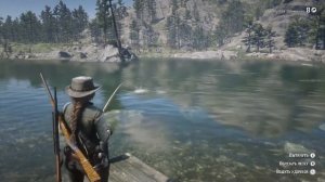 RDR2  ЛОВЛЯ ЛОСОСЯ  геймпадом