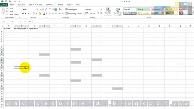 Curso Excel 2013. Edición de Datos. Seleccionar, Insertar y Eliminar Celdas, Filas y Columnas. 1/2. смотреть онлайн