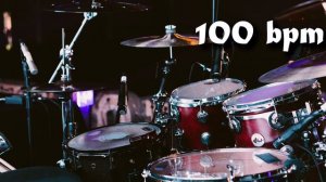 100 Bpm Drum Track Batería - Straight Beat Eighth Notes