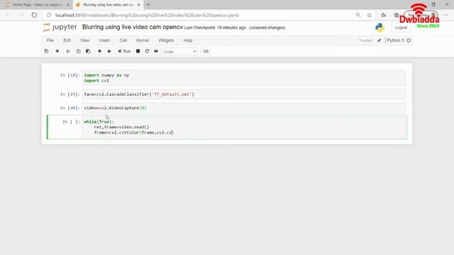 How to Blur Face in Live Video Stream using opencv | Opencv Tutorial