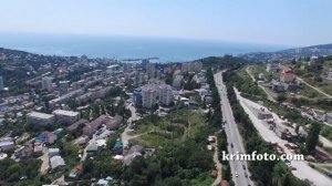 Ялта с высоты птичьего полета ЮБК Крым