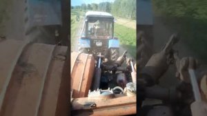 Буксировка к 700 МТЗ 1221.