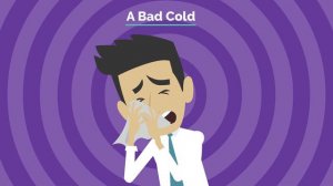 Animated Basic English Lesson: Health problems vocabulary and Past Simple tense.