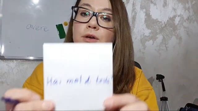 Урок 2, Итальянский язык, Глагол Avere