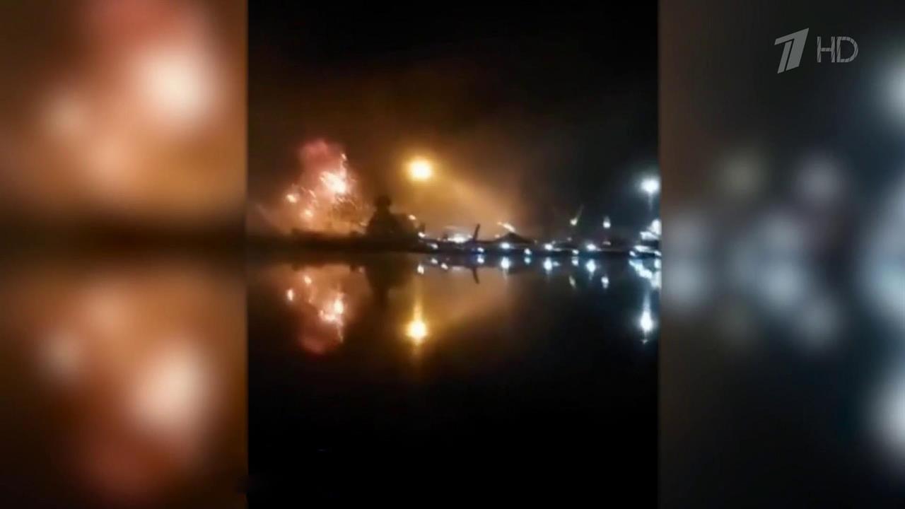 Вооруженные силы РФ нанесли удар по порту Рени в Одесской области