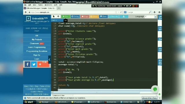 Simple C program to Calculate Student Grade смотреть онлайн