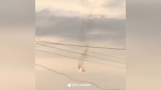 В сети публикуют момент, предположительно, падения самолёта в Ставропольском крае