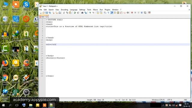 HTML Numbered List Practice for Free: Lesson 45