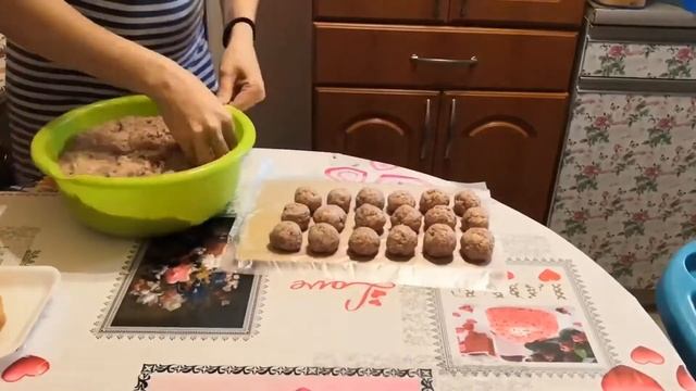 Заготовка на неделю из фарша/фрикадельки, котлеты, тефтели