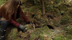 Укрытие для выживания в каменном лесу постройка, готовка и ночёвка  в одиночку