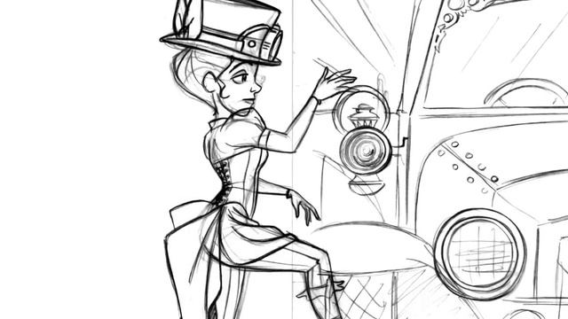 Hullabaloo Steampunk Animation: Pencil test смотреть онлайн