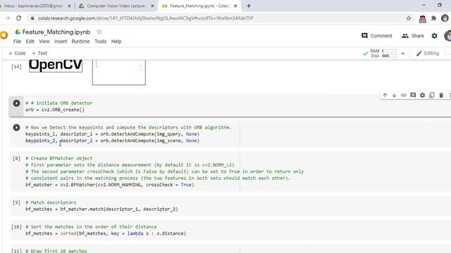 Feature matching of images in OpnCV with Python смотреть онлайн