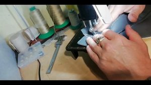 Altenburg Альтенбург 50  Перетяжка кресла Как шить кожу