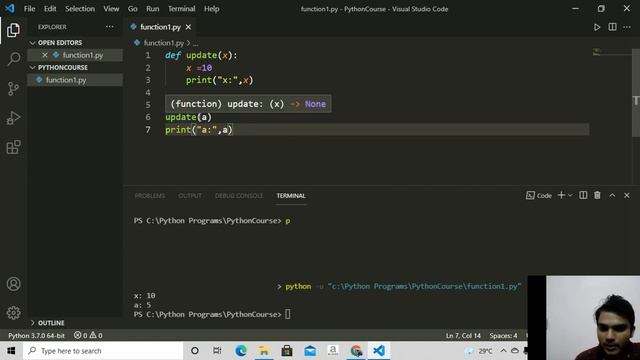 32 Function parameters in python Hindi