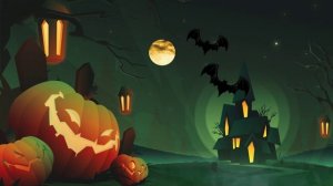 Halloween. Анимация иллюстрации в After Effects.