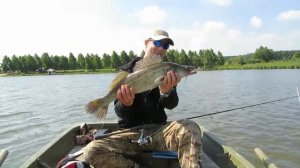 Ловля судака на пруду в Сирниках ч.4