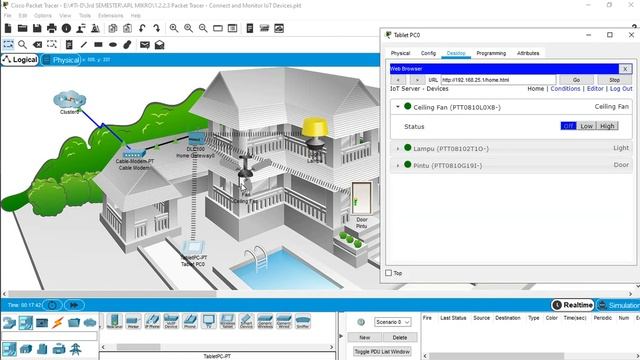 Packet Tracer Connect and Monitor IoT Devices The Smart Home Network смотреть онлайн