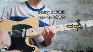 midwest emo riff in FACGCE (with chords)