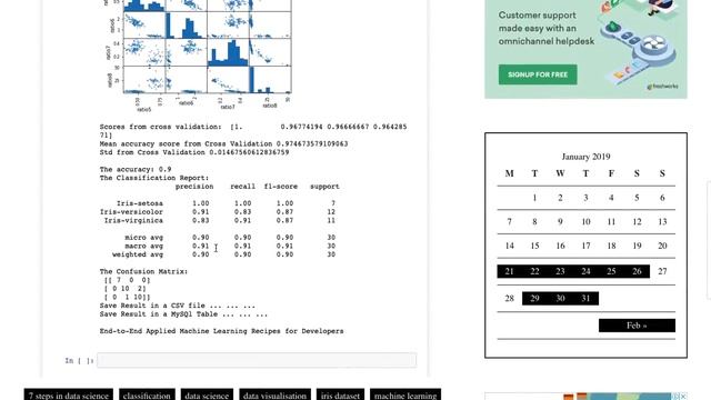 IRIS Flower Classification using Logistic Regression Classifier in Python