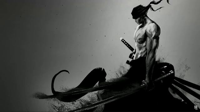 Zoro - Black and White Wallpaper Download смотреть онлайн