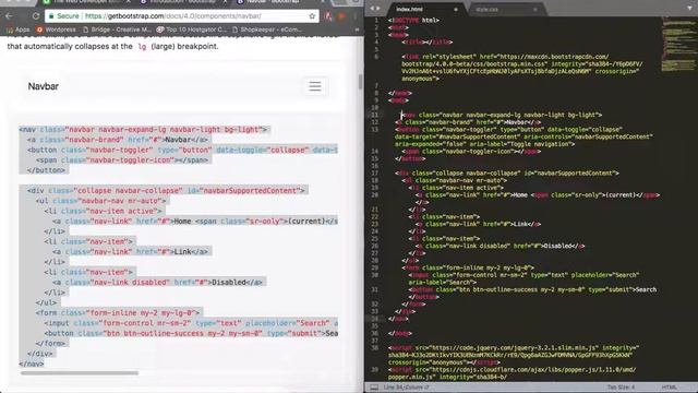 How to Setup Bootstrap 4 + NAVBAR Example смотреть онлайн