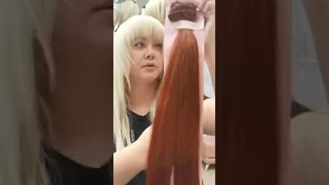 Ярко рыжие волосы на заколках натуральные, быстрое и безопасное наращивание